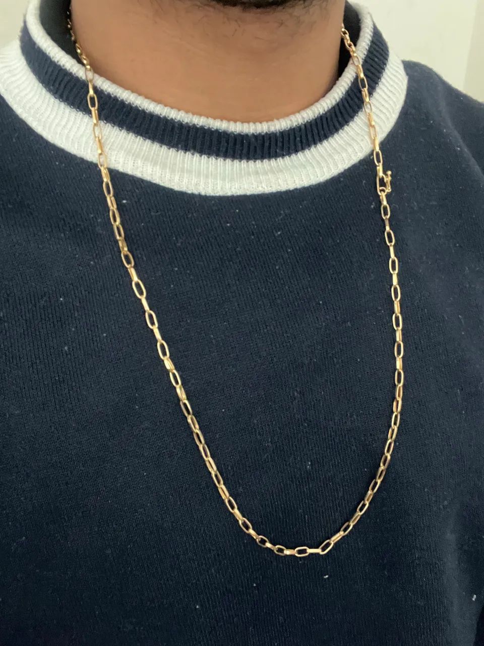 Corrente Ouro 18k tijolinho Nova 