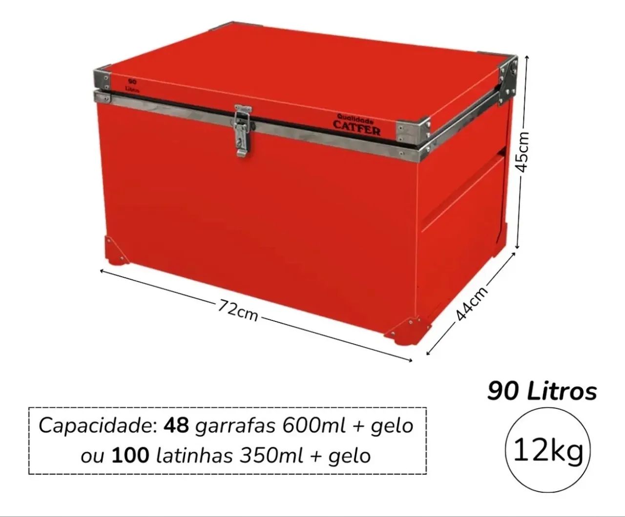 Caixa térmica Catfer 90L  - Foto 2