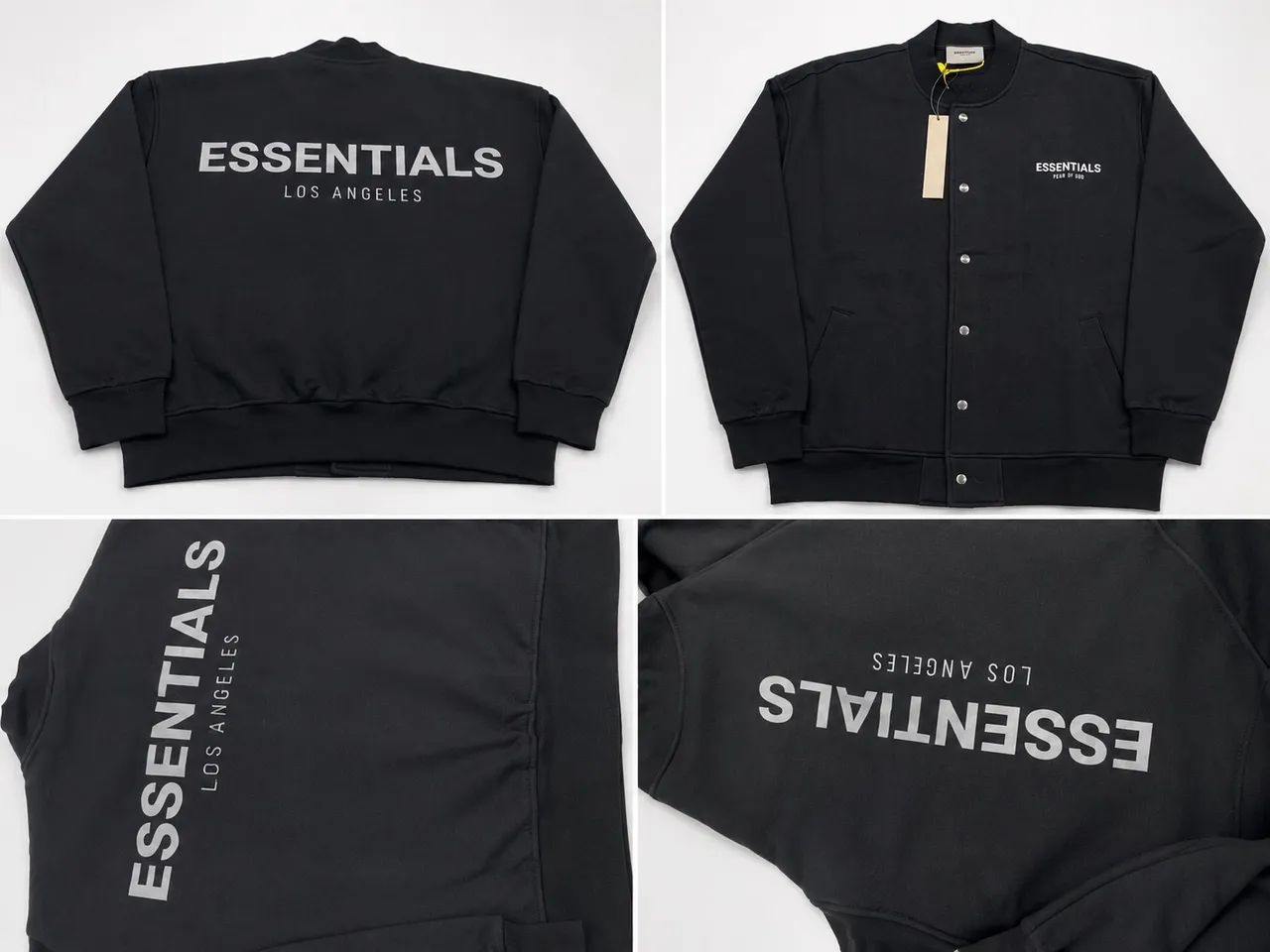     Moletom Essentials Los Angeles Preto Oversized - Foto 2