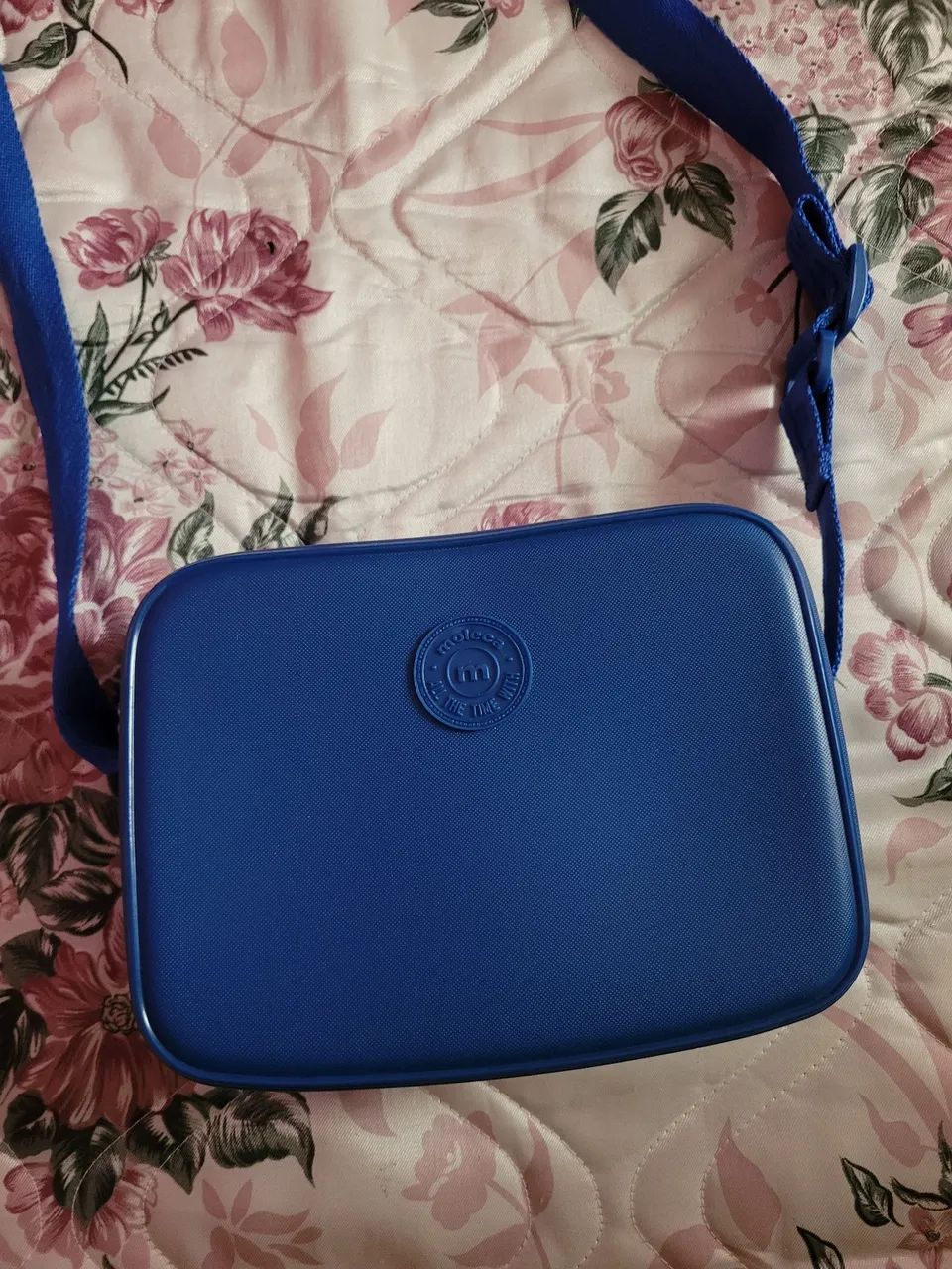 Bolsa transversal moleca azul pvc - Foto 2