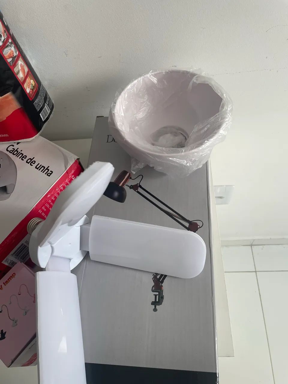 Materiais para unha de gel .