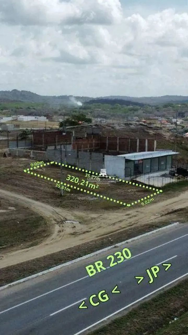 Terreno com 9 metros de frente para a BR 230 - Antes da PRF sentido JP . CG - Foto 3