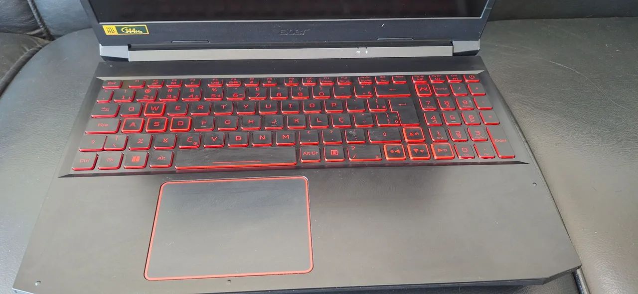 Topcase + teclado luminoso do nitro5 funcionando 