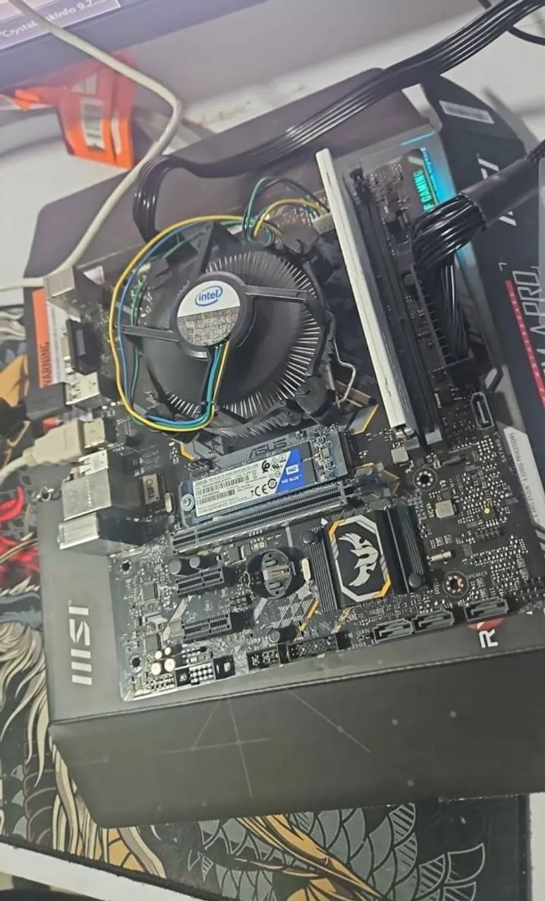 Kit Intel i3 8100 + Placa Asus TUF H310M + Cooler Box Original - Foto 3