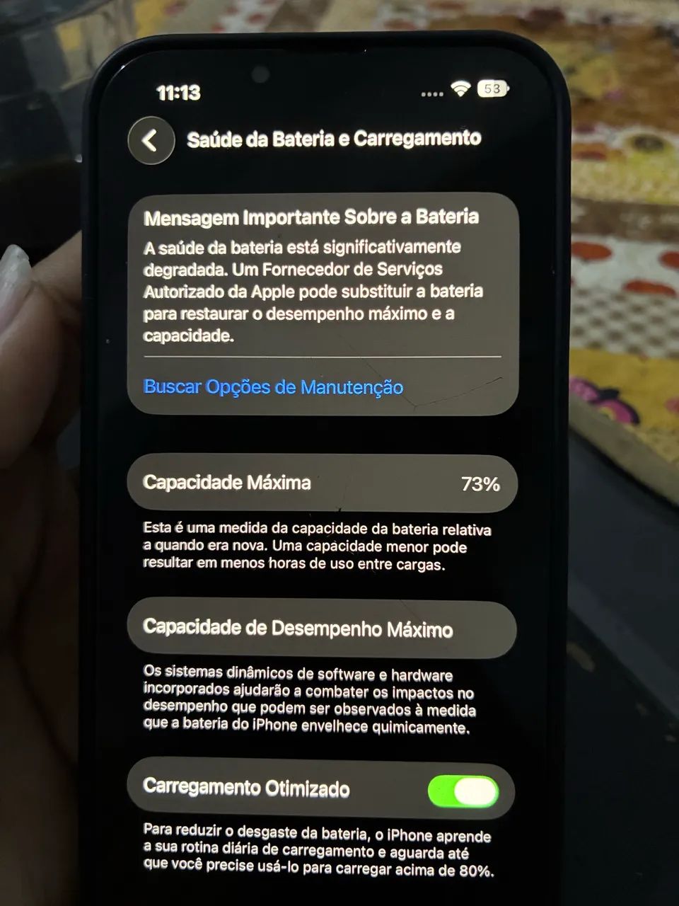 iPhone 13 em perfeito estado.