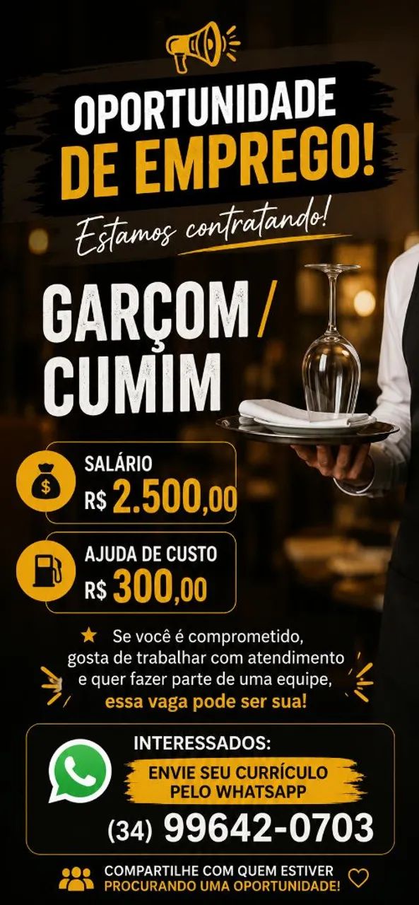 Oportunidade de emprego 