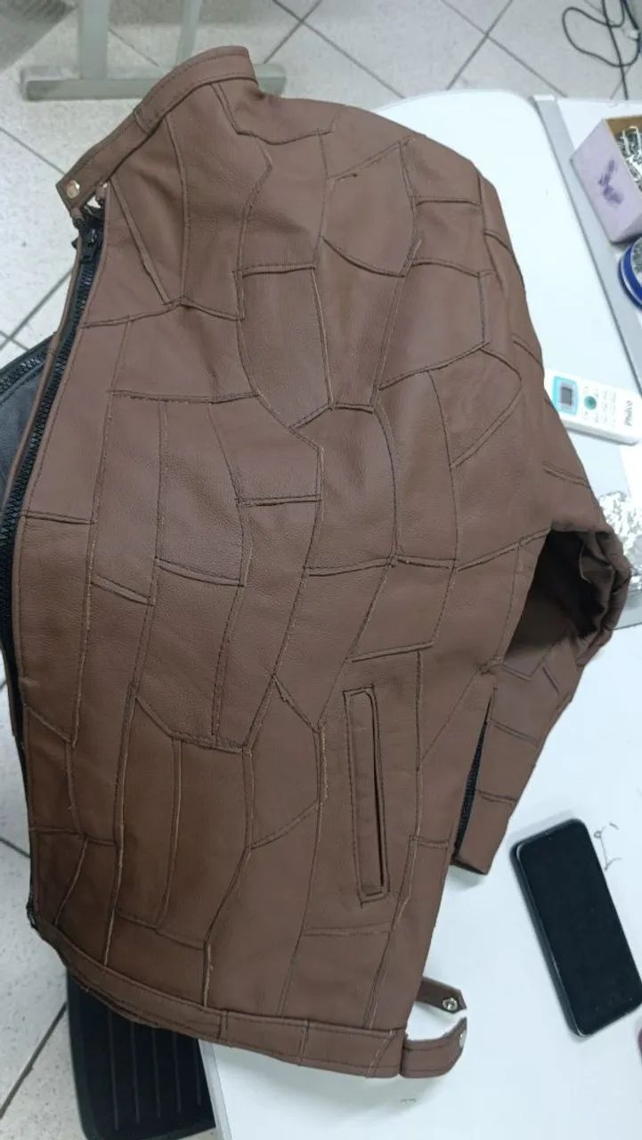 Linda jaqueta de couro legítimo.  - Foto 2
