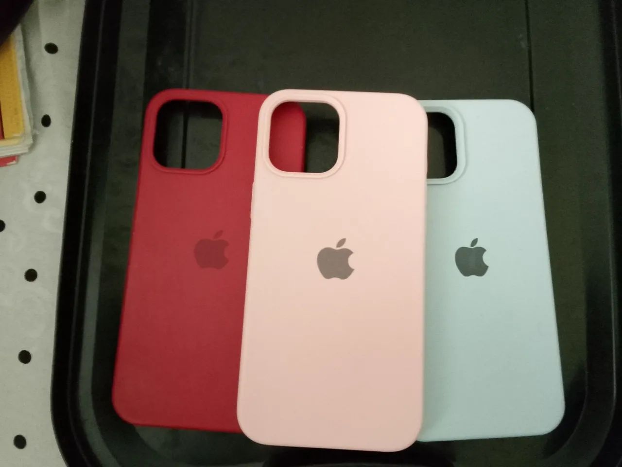 3 Capinhas para iphone 12 Pro Max Silicone Antiqueda Interior Aveludado