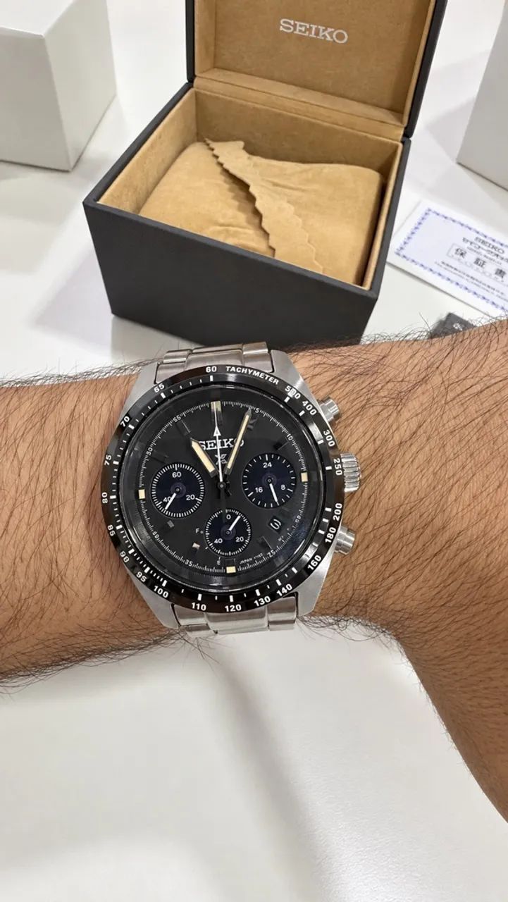Relógio Seiko Prospex Speedtimer Solar  Ref: SBDL091