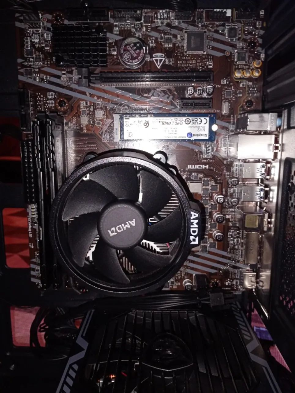 Ryzen 5 4600g, com vídeo integrado + cooler