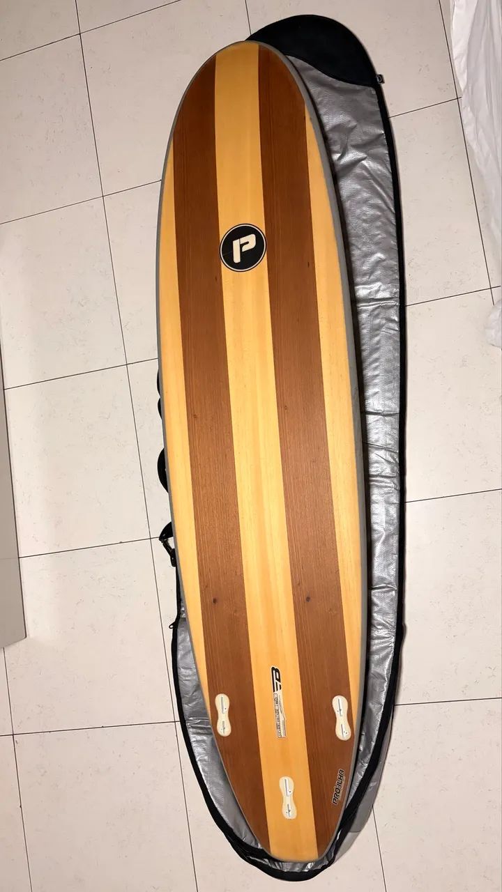 Prancha de surf Funboard Pro-ilha Epóxi 7'2" + capa - Foto 4
