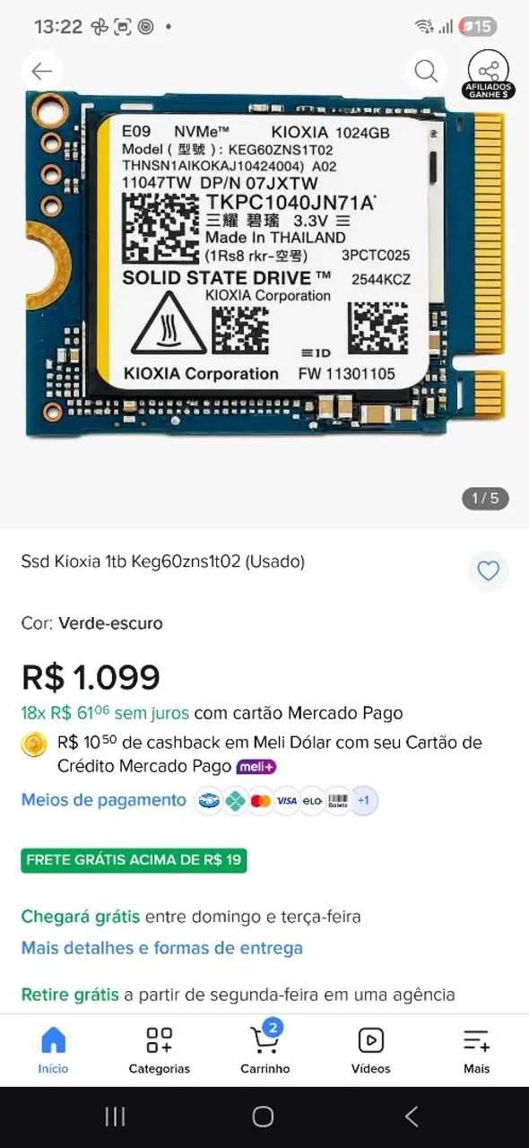 Ssd Nvme m2 1TERA - Foto 4