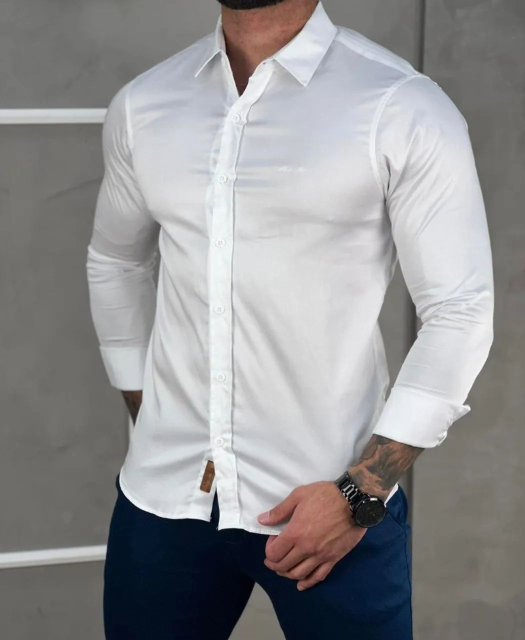 Camisa Social Acetinada 