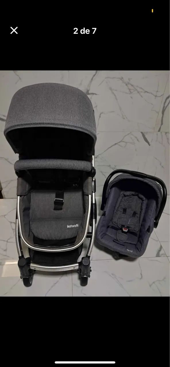 Carrinho de bb + bb conforto 