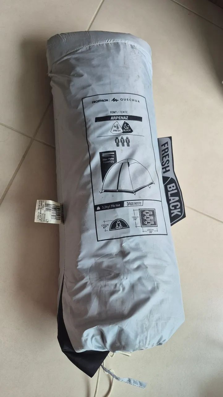 Vendo barraca da Quechua fresh BLACK - Foto 2
