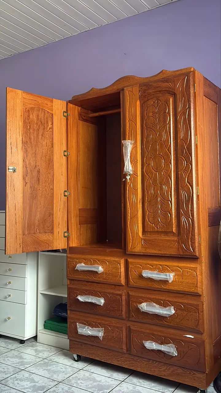 guarda roupa madeira - Foto 2