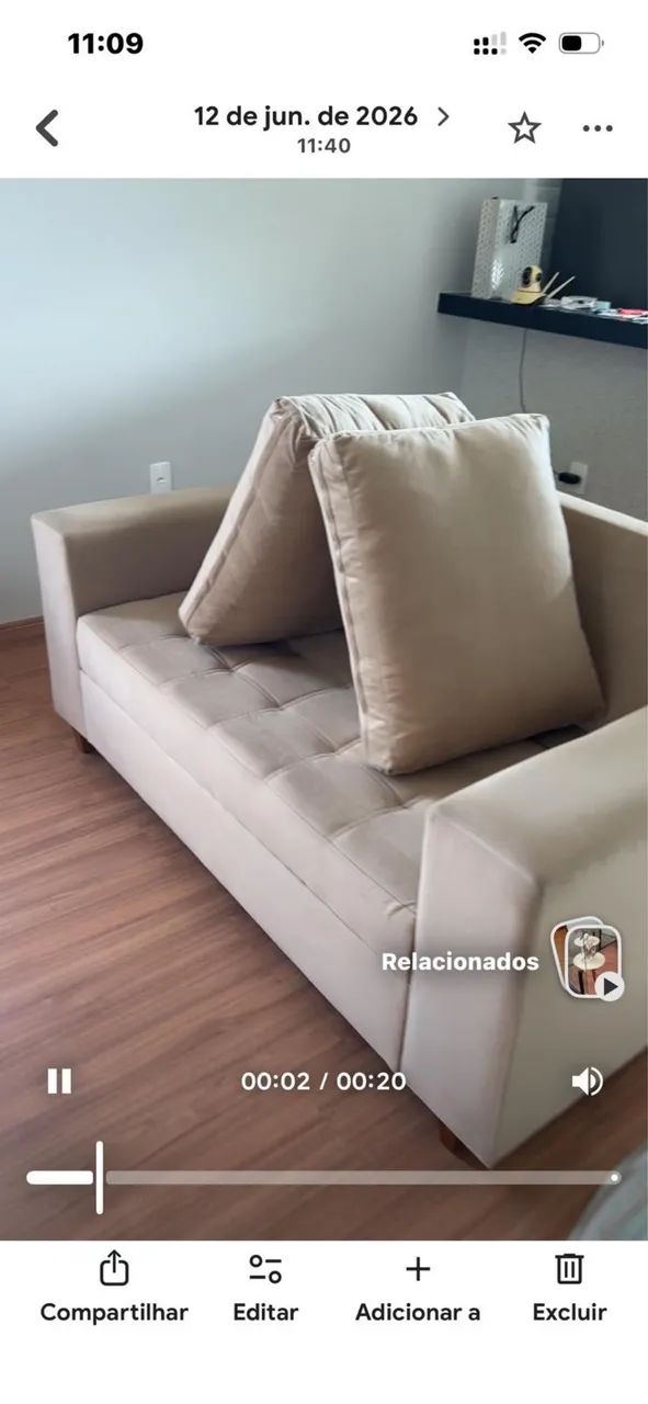 Sofá 2 lugares impecável 