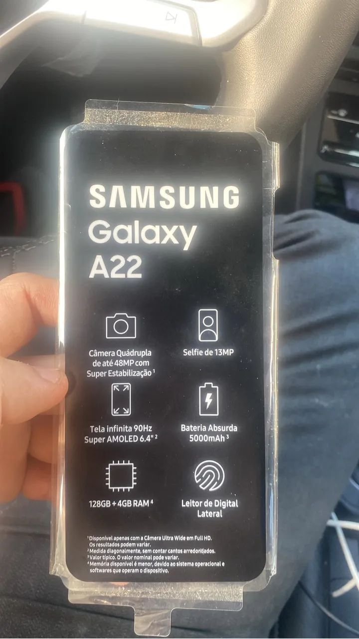 Oportunidade Samsung A22 128GB Biometria e fácil LEIA - Foto 4