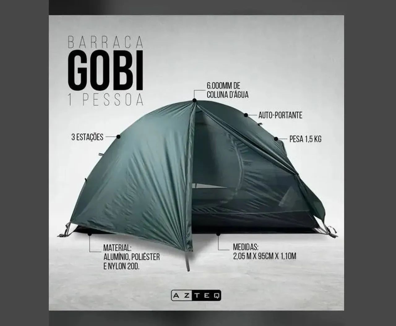 Barraca camping ultralight azteq gobi