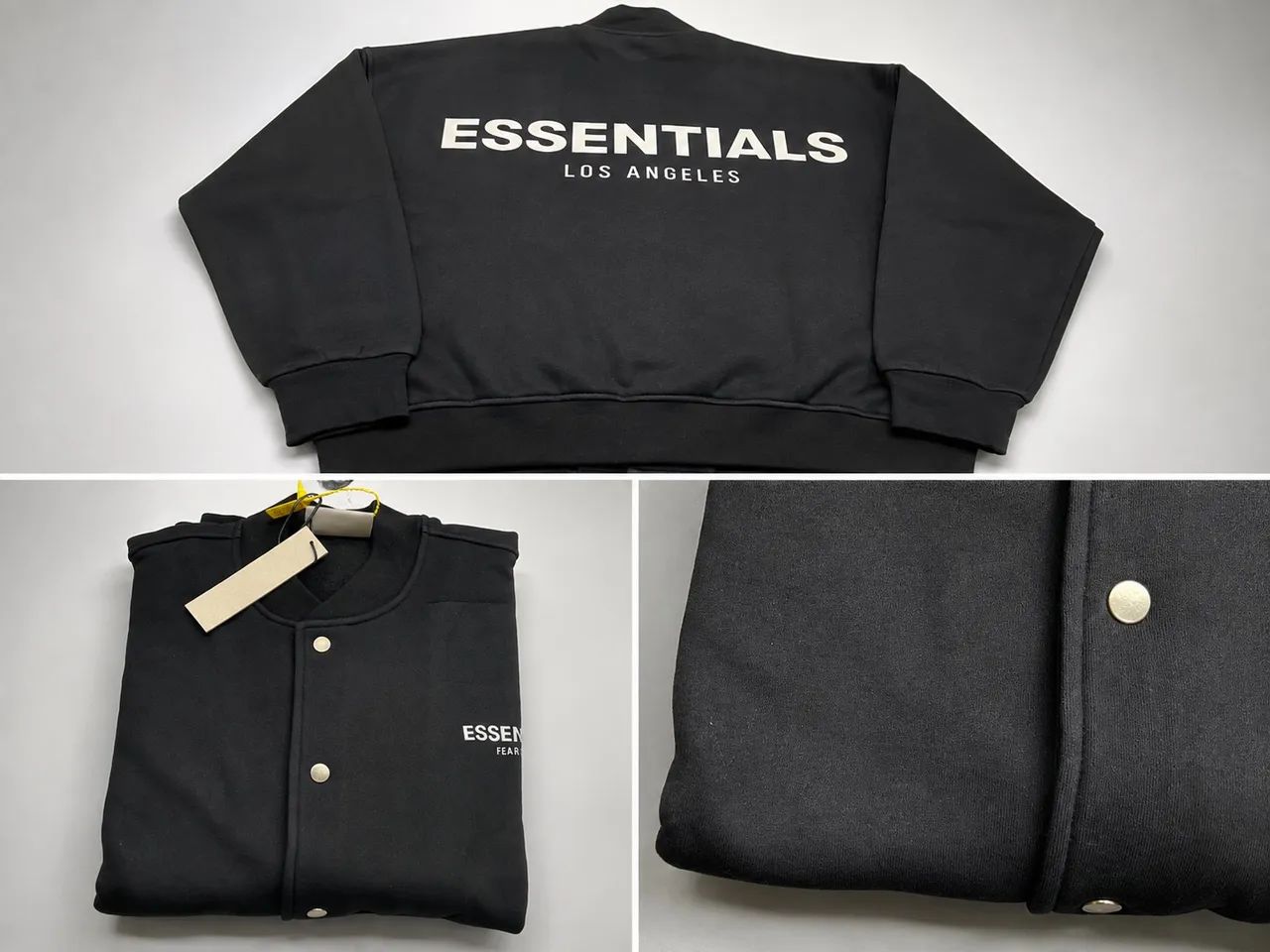     Moletom Essentials Los Angeles Preto Oversized