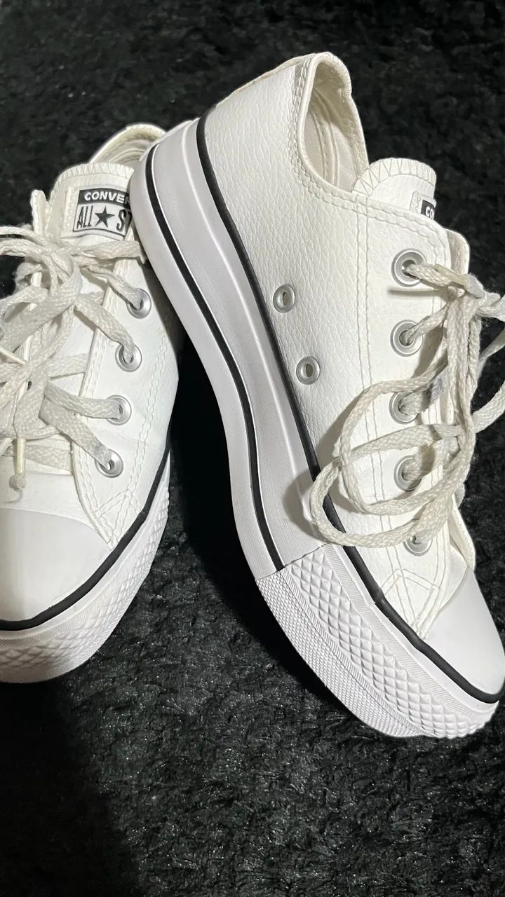 Tênis AllStar plataforma couro - Foto 3