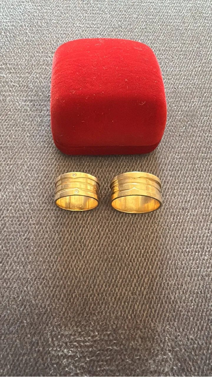Par Aliança de Ouro 18k