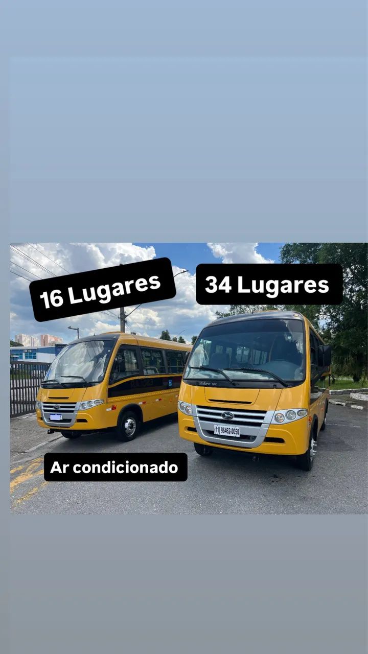 Micro ônibus VOLARE V8L 2013 Com Ar Condicionado 