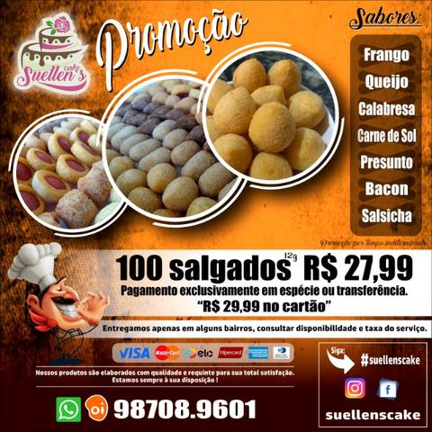 Salgados, Coxinha, Mini Churros, Pasteis, Bolos, Tortas, Doces, Suellen, Festas, Eventos