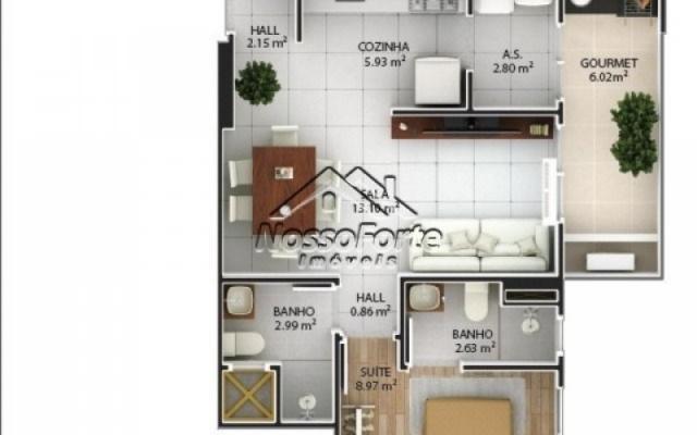 Apartamento no Boqueirão Lançamento em Praia Grande - Foto 15