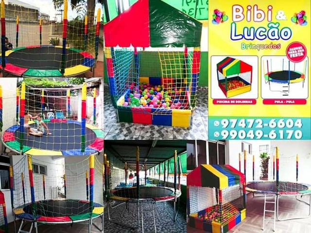 Aluguel de pula-pula / cama elástica e casinha de bolinhas - Foto 5