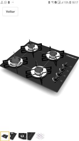 Fogão Cooktop 4 bocas da Chamalux top - Foto 4