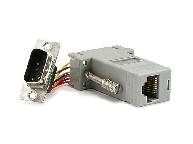 Adaptador RJ45 F p/ DB9 M