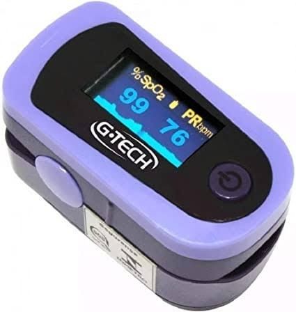 Oximetro de dedo G Tech medidor saturação de oxigenio no sangue