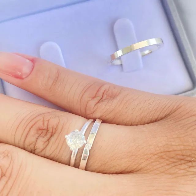 PAR DE ALIANÇAS NOIVADO - Foto 3