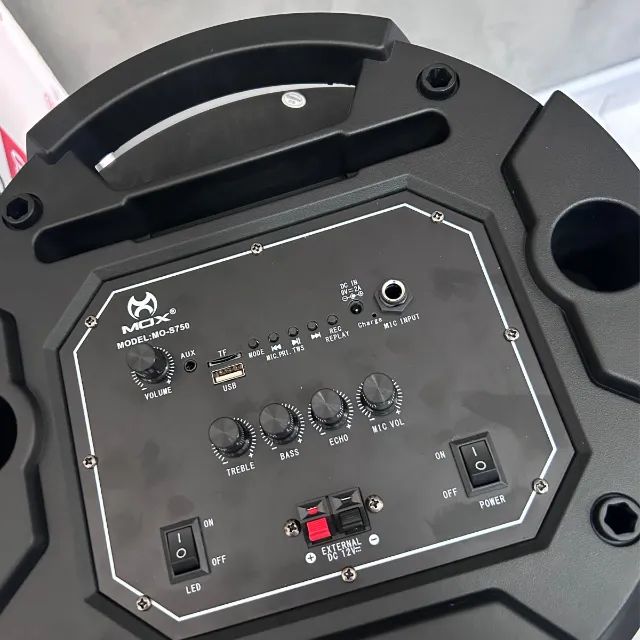 Caixa de Som Bluetooth Portátil Potente da Mox MO-S750 Com microfon - Foto 3