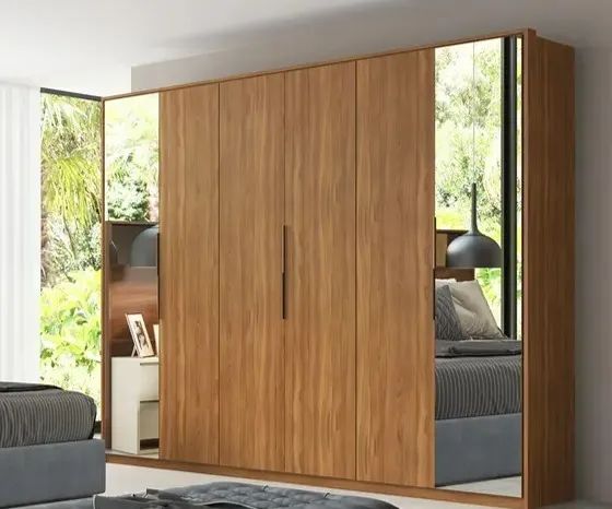 Guarda Roupas Casal com 2 Espelhos Atrice 6 PT 6 GV - Mega Oferta - Novo