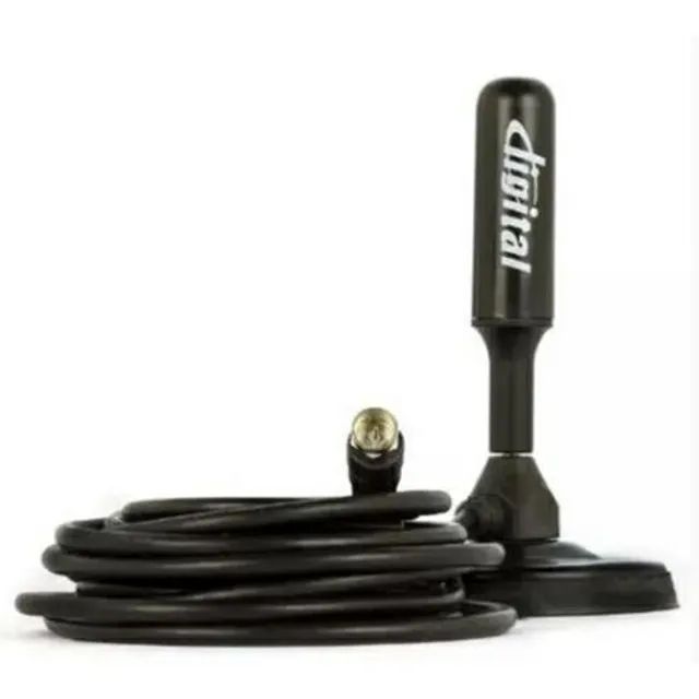 Antena Digital Amplificada HDTV/UHF/VHF Interna e Externa 5 Metros - Foto 2