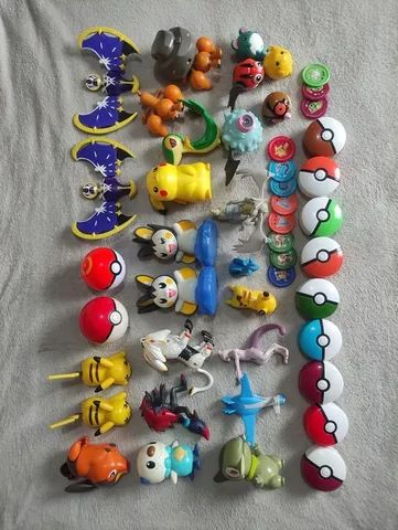 Brinquedo Antigo Bonecos Pokémon Miniaturas Lote