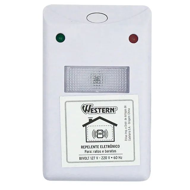 Repelente Eletronico P/ Ratos E Baratas Rep-1 Western - Foto 3