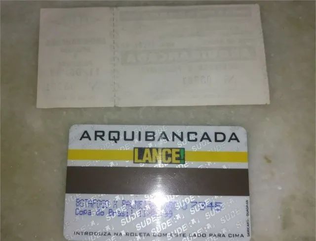 Ticket Maracanâ 1999 copa do Brasil  - Foto 2