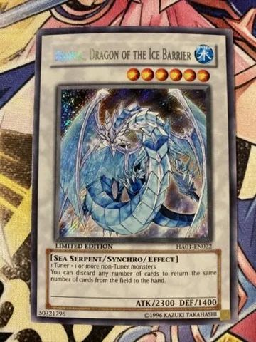 Yugioh!!! Brionac, Dragon Of The Ice Barrier Secret Rare Ha0