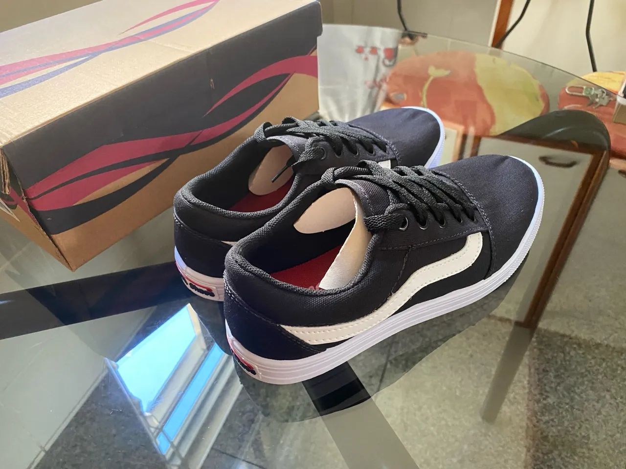Tenis Escolar Estilo Vans Preto - Foto 2