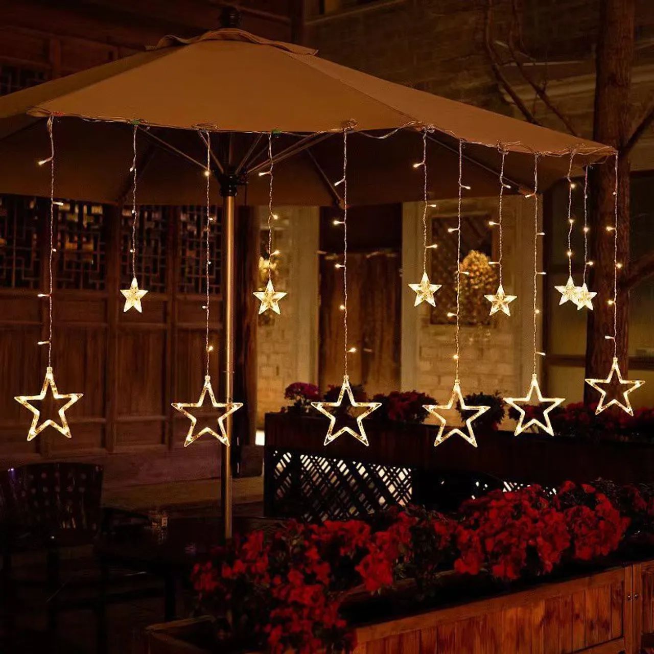 Luzes de Fada Estrelas para Decoração - Natal, Festa, Casamento