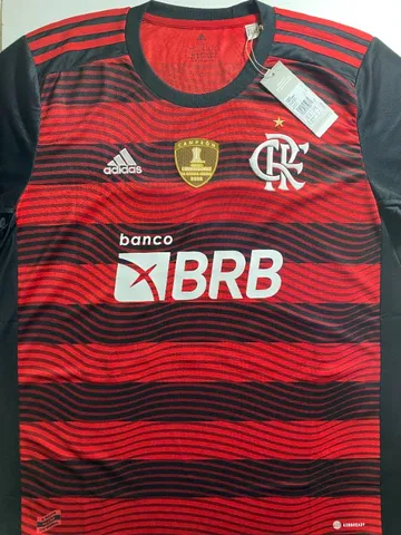 Camiseta Adidas Flamengo I 2022 original c/ Patrocínio e Patch Campeão Libertadores!