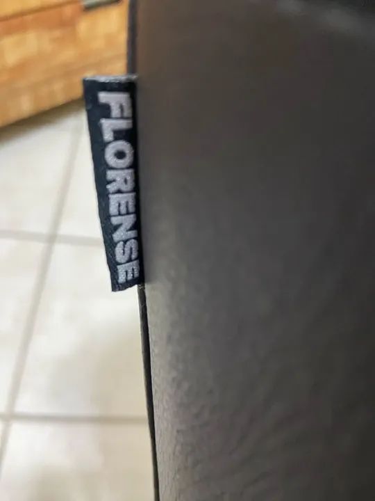 Cadeira Presidente escritorio Preta, couro legítimo, marca Florense - Foto 5