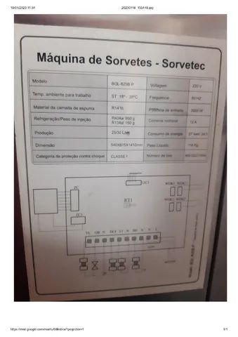 Máquina Sorvete Expresso 825b-p com Conservação Noturna -Sorvetec - 220v - Foto 3