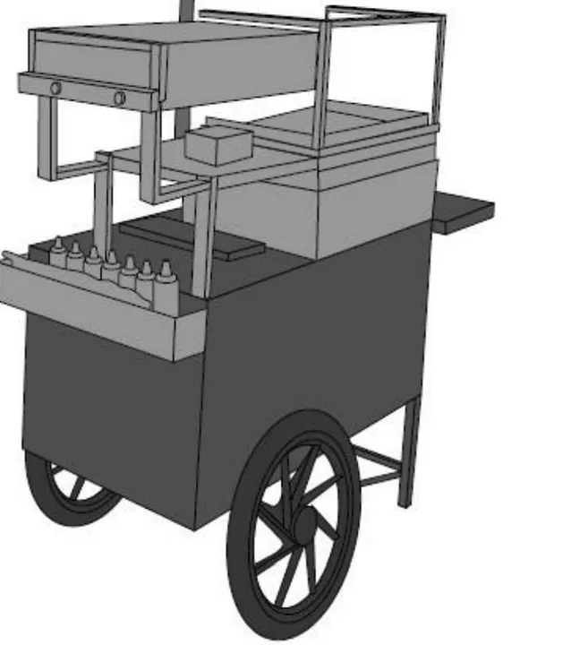 Venda de carrinho de churrasco