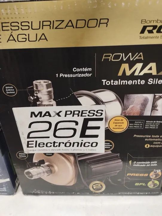 Pressurizador maxipress 26 e eletrônico rowa - Foto 2