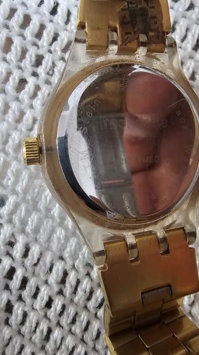 Relógio Mondaine Monwatch Dourado - Foto 2