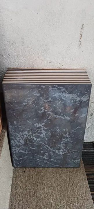 Lote Piso Azulejo Cinza Incepa Raro Retrô 25 X 33 - 10 Peças